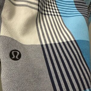 Lululemon Men's Blue Mix Plaid Shorts 34